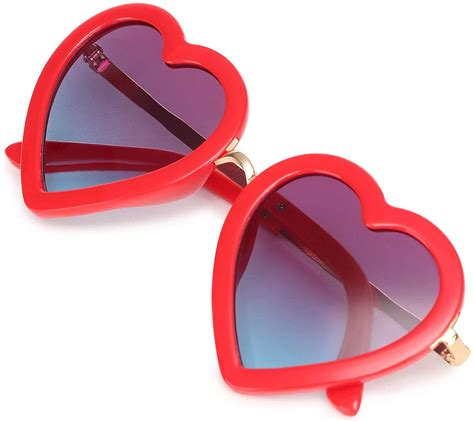 heart shaped polarized sunglasses.